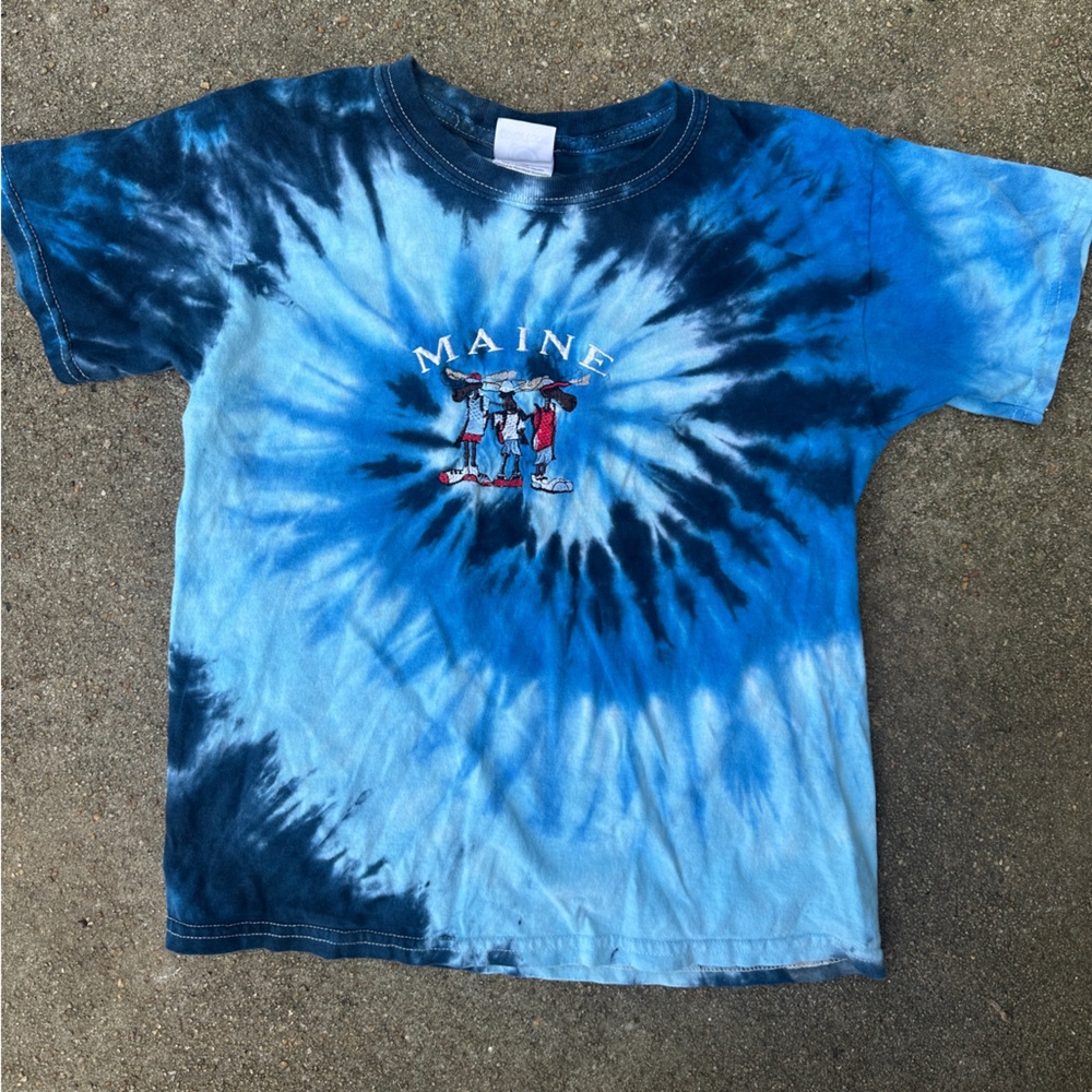 Blue Tie-Dye Kids Shirt